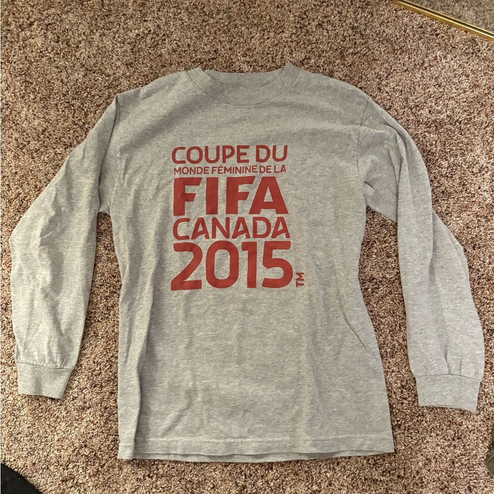 Gray FIFA Canada 2015 Long Sleeve Shirt